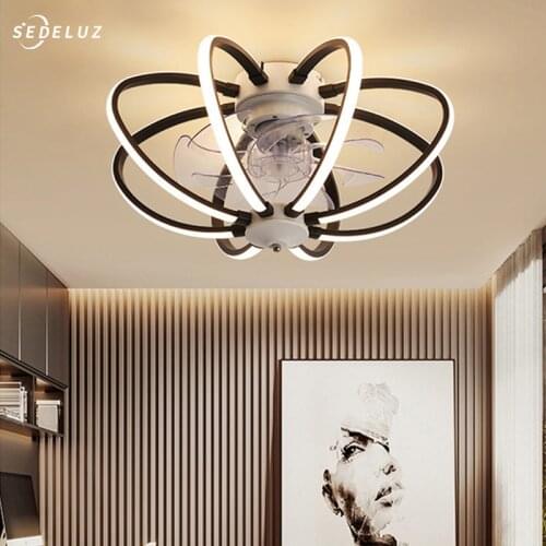 LED Ceiling Fan with Lights Remote Control Bedroom Decor Ventilator Lamp Living Room Dining Room LED Ceiling Fan Lights