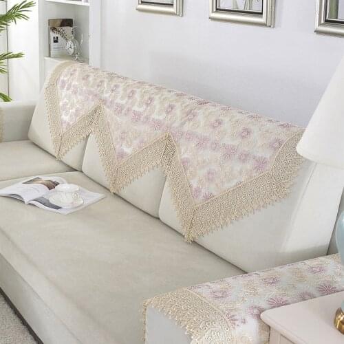 European Fabric Sofa Backrest Towel American-Style Pastoral Armrest Towel Four Seasons Universal Simple Anti-slip Sofa Cover