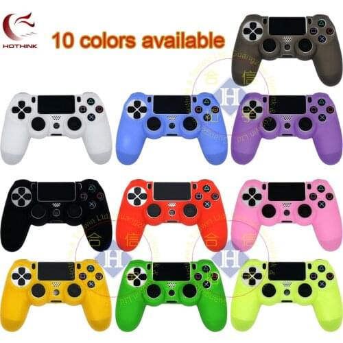 HOTHINK Protective Silicone Case Skin cover Soft case for Playstation 4 Slim PS4 Pro Controller dualshock 4 gamepad