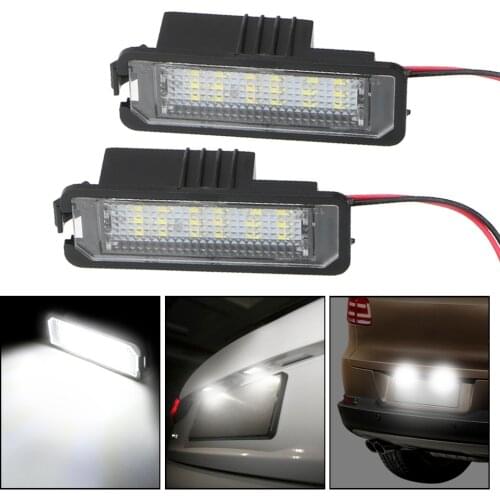 Car-Styling Signal Light Error Free 1 pair White Lighting For VW GTI MK4 MK5 MK6 Golf 5 Glof 6 Phaeton Car License Plate Light