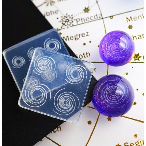 1pc Transparent Silicone Mold Resin Decorative Craft For DIY Starry Sky Spiral Mold Epoxy Resin Mold Jewelry Making Finding