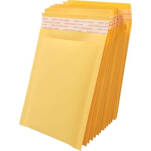 15*18cm Kraft Paper Bubble Envelopes Bags Padded Mailers Shipping Envelope with Bubble Mailing Packaging Bag Gift Wrap Storage