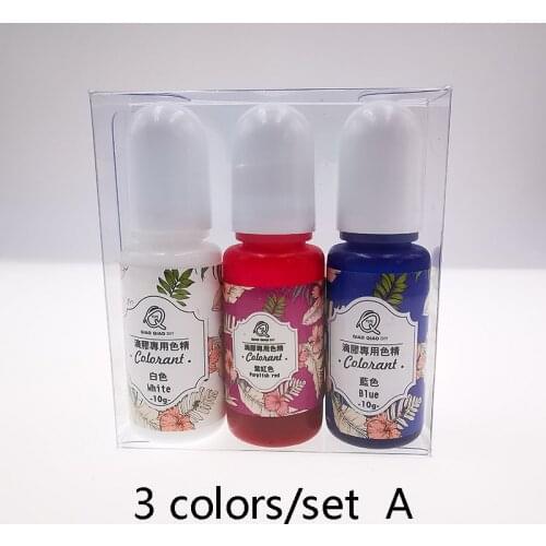 3colors/set Epoxy Resin Pigment UV Resin Coloring Dye Colorant Resin Pigment DIY Handmade Crafts Art Sets