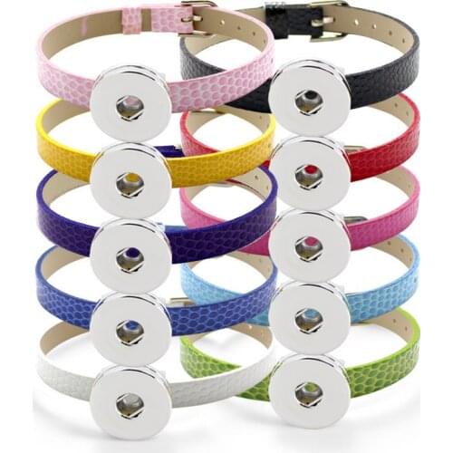 8MM PU Leather Wristband Bracelets "Can Choose the Color"(10 piece/lot) DIY Accessory Fit Slide Letter /Slide Charms LSNB03-1*10