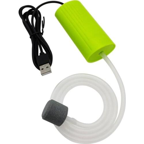 Aquarium Fish Tank USB Oxygen Air Pump Mute Energy Saving Supplies Portable Mini Aquatic Terrarium Fish Tank Accessories