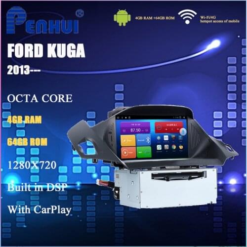 Car DVD GPS for Ford Kuga (2013----)Car Radio Multimedia Video Player Navigation GPS Android 10.0 Double Din