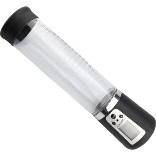 USB Charging Automatic Penis Pump LCD Display Vacuum Pump Penis Enlargement Extender Erection Exercise Male Adult Sex Toys