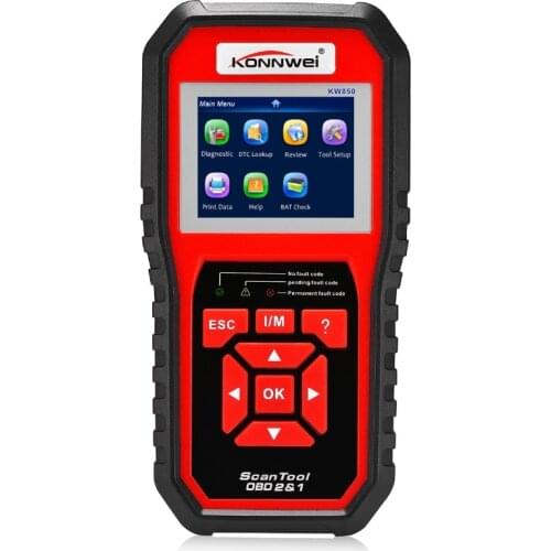 KONNWEI KW850 OBD2 Auto Scanner Multi-language Diagnostic Car Tools Battery Tester Universal OBD Engine Code Reader Scanner