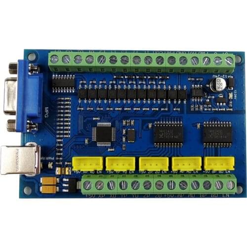 CNC MACH3 USB 5 Axis 100KHz USBCNC Smooth Stepper Motion Controller card breakout board for CNC Engraving 12-24V