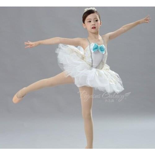 H2673 Children Girls Ballet Dancing Dress Princess Swan Lake Pancake Dresses Costumes Child Professional Performance Clothes