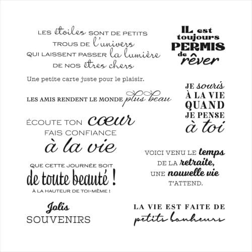 French SOUVENIRS New Arrival Clear Stamps Stencils DIY Scrapbooking Photo Album Decor Embossing Paper Card Crafts Making