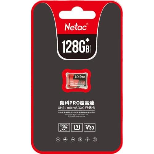 Original Netac P500 Pro 64GB Micro SD Card 128GB TF Card U3 V30 Computer Video Card Up to 100MB/s Memory Card