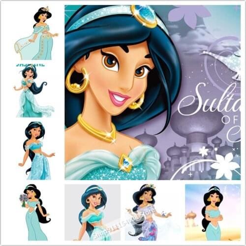 5D Full square/round diamond painting Disney mosaic Princess Jasmine decoration diamond rhinestone embroidery cross stitch Decor