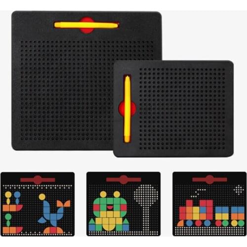 Magnetic Tablet Magnet Pad Tablet Drawing Pen Board Magnetic Stylus Painting Creation Kids Portable Drawing Board JigsawToys