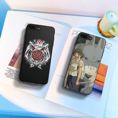 Japanese Anime Princess Mononoke Soft Silicone Phone Case Shell Cover For Iphone 6 6s 7 8 Plus Xr X Xs 11 12 13 Mini Pro Max