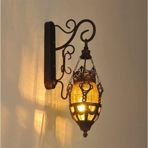 Coffee shop wall lamp bar Internet cafe theme restaurant Qingba tea room bedroom bedside wall lamp bathroom mirror headlight