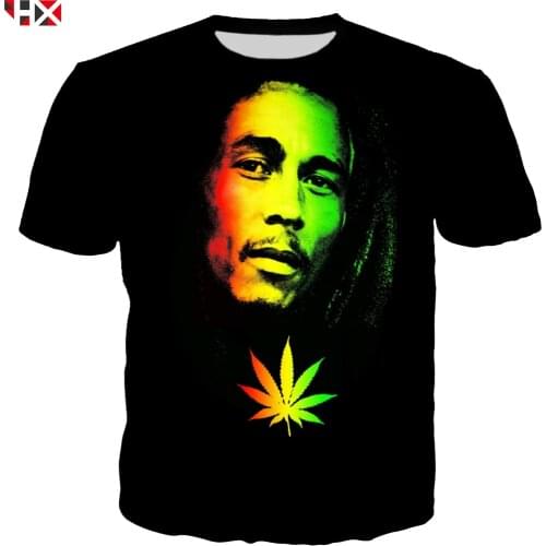 2021 New Men T Shirt BoB Marley Fashion Smoking 3D Printed T Shirt Unisex Casual Streetwear T Shirt Tops Dropship S173