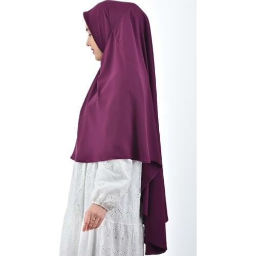 New fashion muslim hijab hijab hijab shawl long veil arabia beautiful medina silk women fuchsia