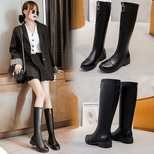 Slim Boots Sexy Over The Knee High Pu Women Snow Womens Fashion Winter Thigh Shoes Woman Botas Feminina Leather Boots35-43