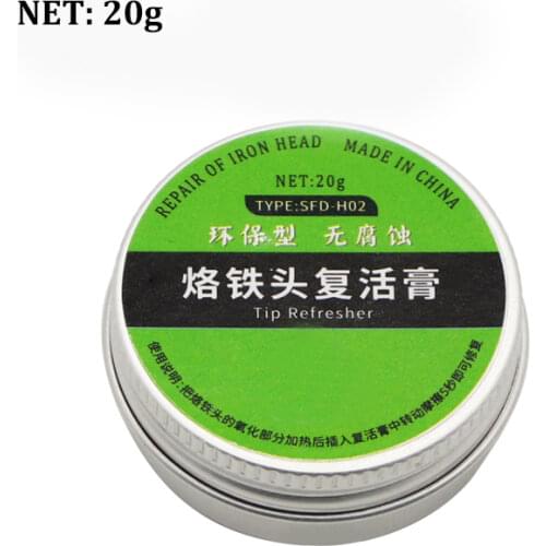 Wholesale 1pcs Electric soldering iron tip resurrection cream, resurrection oil, cleaning and repairing soldering iron tip 20g