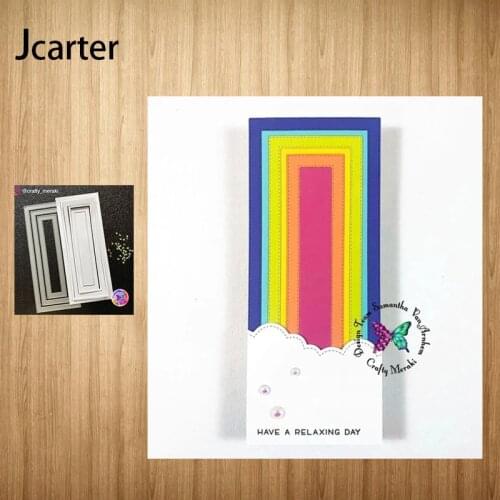 Rectangle Multiple Frame Background Metal Cutting Dies for Scrapbooking Craft Die Cut Stencil Card Make Mould Sheet Decoration