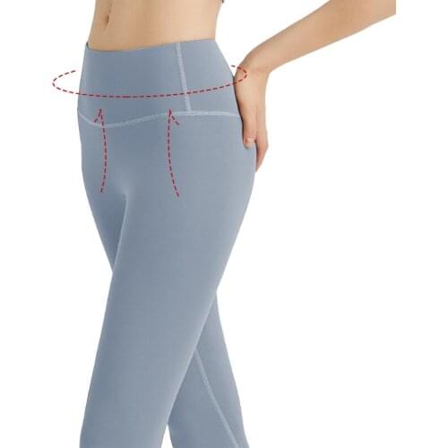 Yoga Pants Female Elastic High Waist Buttocks Nude Feeling Fitness Leggings Push Up Stretch Running Sport Workout Leggins Mujer