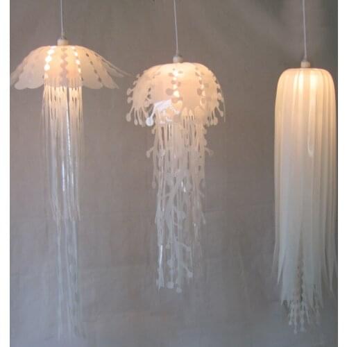 Modern Pvc Jellyfish Pendant Light For Living Room Restaurant Bedroom Bar Hanging Lighting Lustre Pendente luminaire suspendu