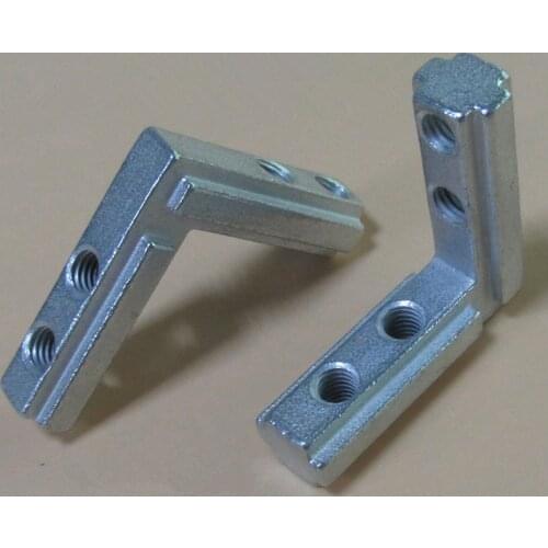 T slot L type 90 degree GB4040 aluminum profile Inside corner connector bracket with M6 screw 1pcs