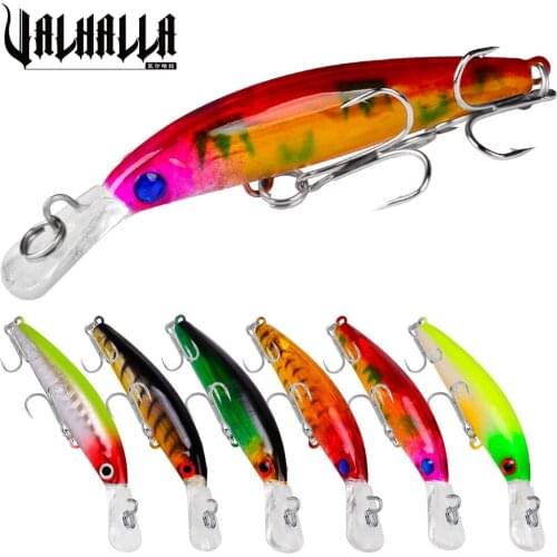 VALHALLA 6PCS Sinking Minnow Bait 7cm 4g Hard Fishing Lure Artificial Bait Wobblers Swimbait Shore Casting Crankbait Pesca Isca