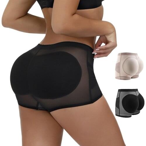 Women Butt Lifter Body Shaper Padded Pants Mid-Waist Fake Ass Buttocks Leggings Female Underwear Slimming Panty Sexy Lingerie