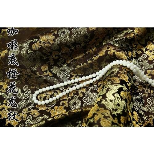 018 DIY Garment Sewing Supplies & Fabrics Brocade and Satin Fabric Dragon Series ofTang Qipao Silk and Satin Fabrics