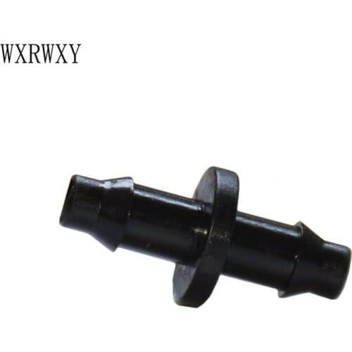 1/4"irrigation connector water hose adapter 4/7straight barbs barbed double way joint drip irrigation 4/7 hose connector