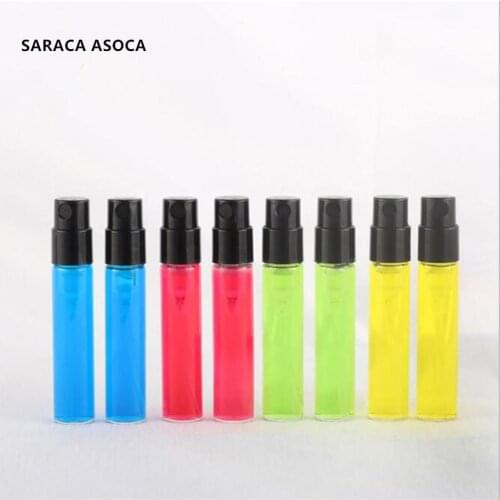1.8ml 2ml 2.5ml Trial Perfume Glass Spray Bottle Bayonet Neck Sample Bottle Refillable Fragrance Atomizer Glass Perfume Bottle