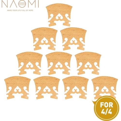 NAOMI 10pcs/1set Classic Baroque Violin Bridge 4/4 Full Size Maple Bridge Best Replacement For Violin Player