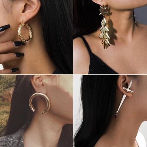 Irregular Big Drop Earrings for Women Luxury Fashion Party Jewelry Gift