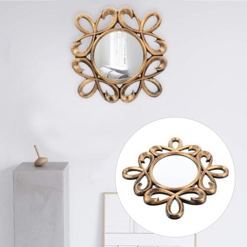 3pcs Vintage Hanging Mirror European Style Round Wall Mirror Home Decoration