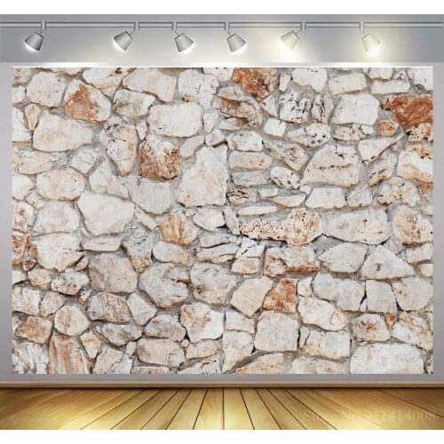 3D Brick Wall Backdrops Stones Grunge Vintage Portrait Food Photography Backgrounds Baby Shower Photocall For Photo Studio