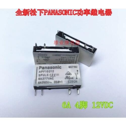 /APF10212 power Relay 4PIN 12VDC 6A