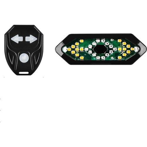 Wireless Bike Tail Light Bike Turn Signals Remote Control Bicycle Direction Indicator with Horn Usb Rechargeable Light