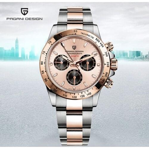 PAGANI Design New Mens Quartz Watches Stainless Steel Waterproof Watch Men Top Luxury Brand Sports Chronograph Reloj hombres