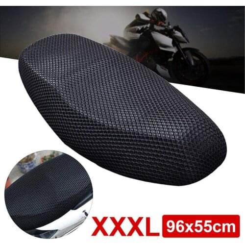 3D Motorcycle Electric Bike Net 96x55cm Seat Cover Cooling Protector XXXL Motorcycle Seat Cushion Accessories
