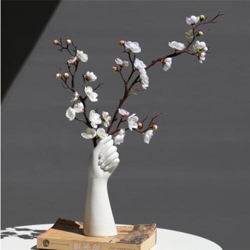 Home Office Decor Nordic Style A Hand Vase Flowers Modern Creative Living Room Ornament Ceramics Pot