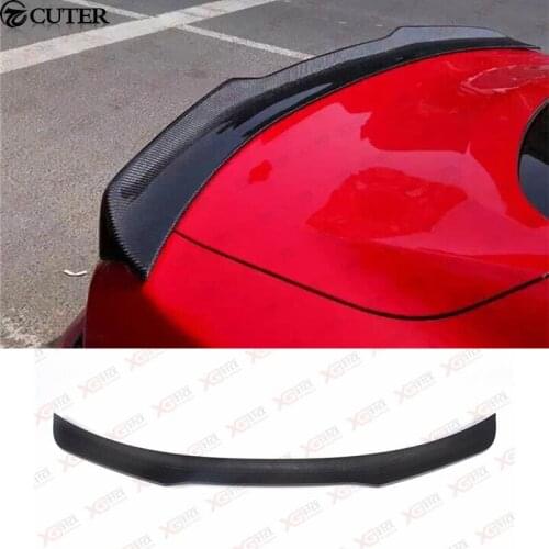 Long Carbon fiber Rear bumper spoiler Fiber glass wings for Ford Mustang Car body kit 15-17