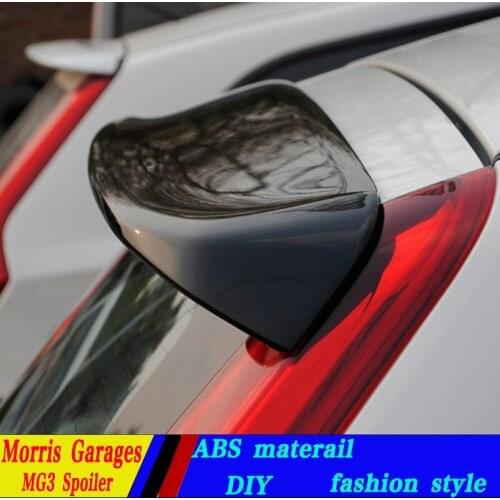 Use for morris garages MG 3 spoiler High Quality ABS Material Car Rear Wing Primer Color Rear Spoiler For MG3