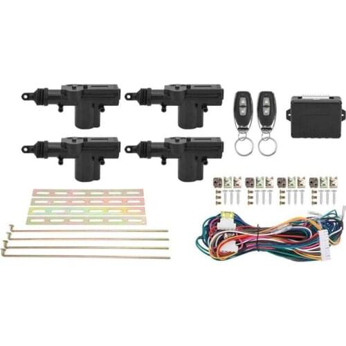 Central Lock Kit Remote Control Keyless Entry System 12V W/LED Indicator with 2 Controllers Car accessories