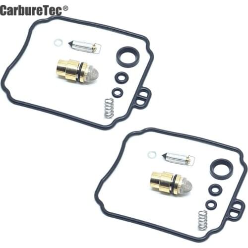 For YAMAHA XV240 Virago 1989 XVS125 Drag Star 2000-2004 XV 240 Carburetor Repair Kit Chamber Gasket Float Vavle O-ring 2 Sets