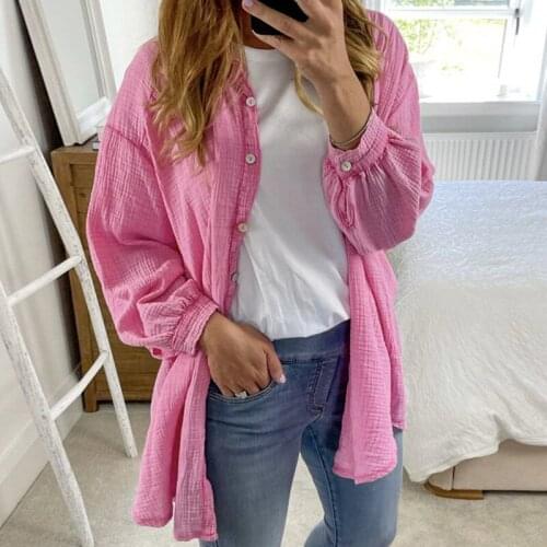 KUKAKEY Pink Blouses