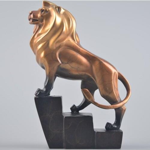TOP ART --Unique # 2020 Success Money drawing Charging lion Brass statue # home office business auspicious efficacious Talisman