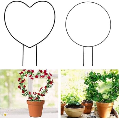 Metal Plant Trellis Support Wire Decorative Plants Climbing Holder Rack for Potted Plants Flowers Indoor E7