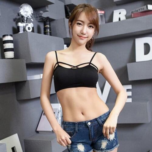 2020 new modal tube top camisole lace wrap chest girl underwear beautiful back bra teen underwear